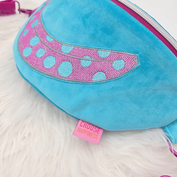 Gürteltasche - Banane - Blau-Türkis